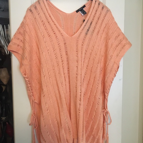 !SOLD! Knit peach pink swim cover Forever 21 - Picture 3 of 6